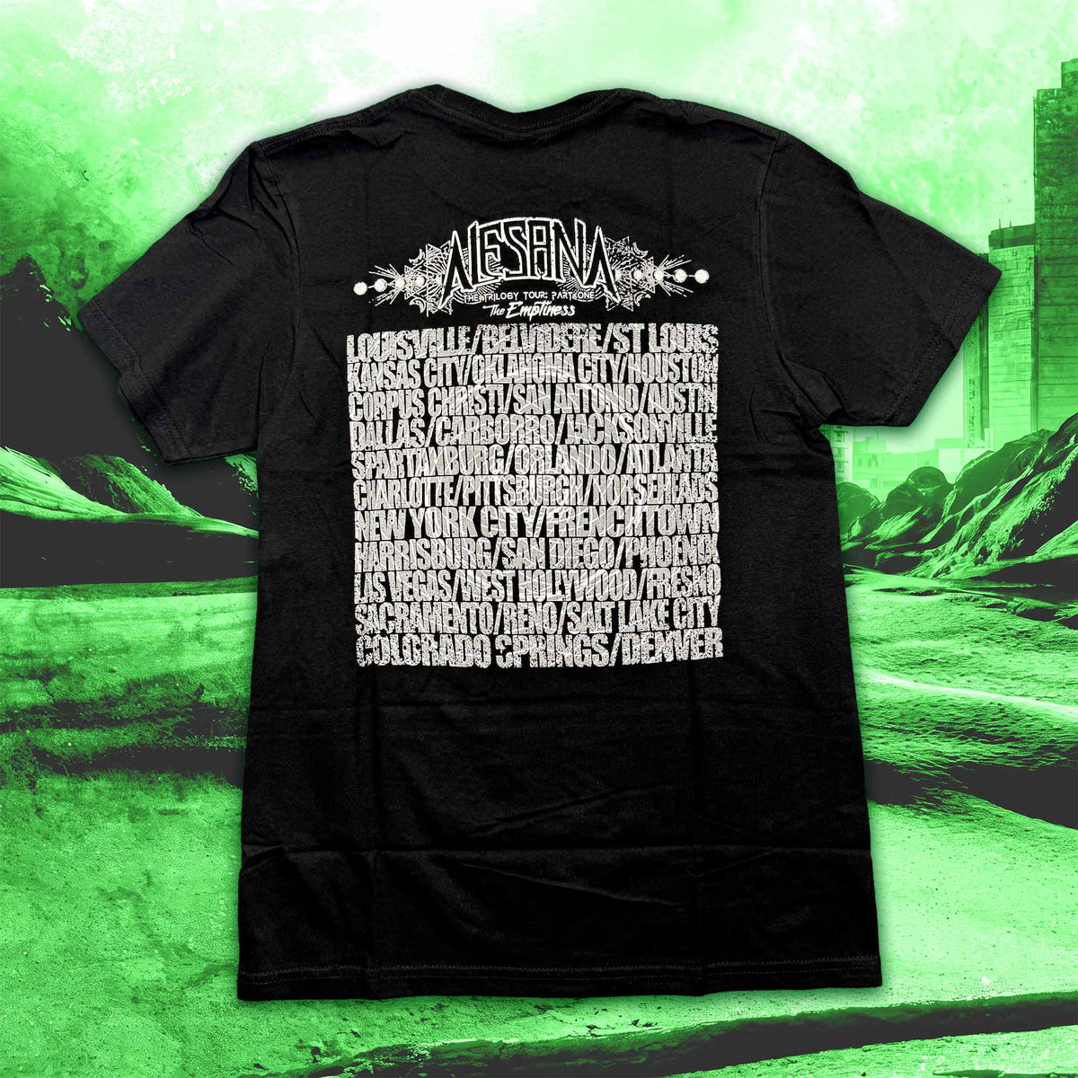 Trilogy Tour (Part I: The Emptiness) Tour Date Shirt