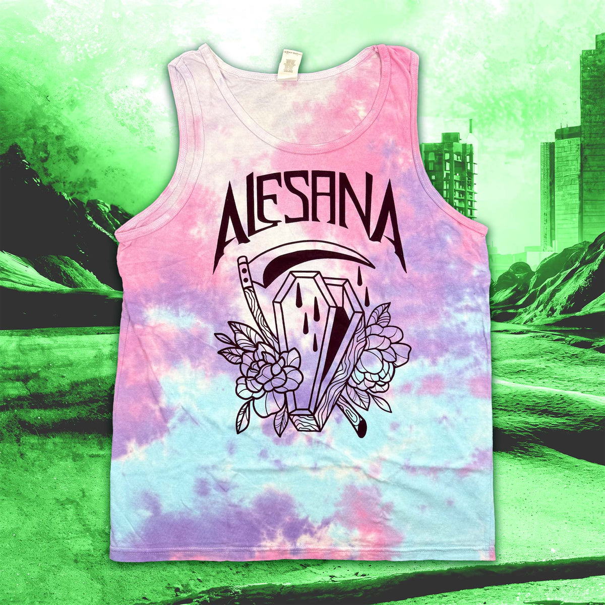Coffin Tie-Dye Tank
