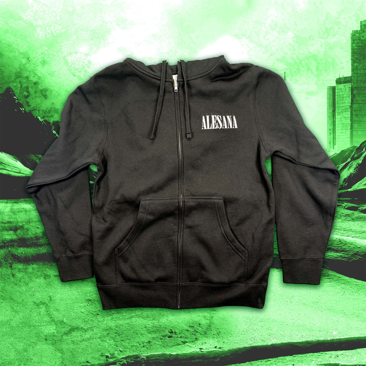 Grunge Zip-Up Hoodie