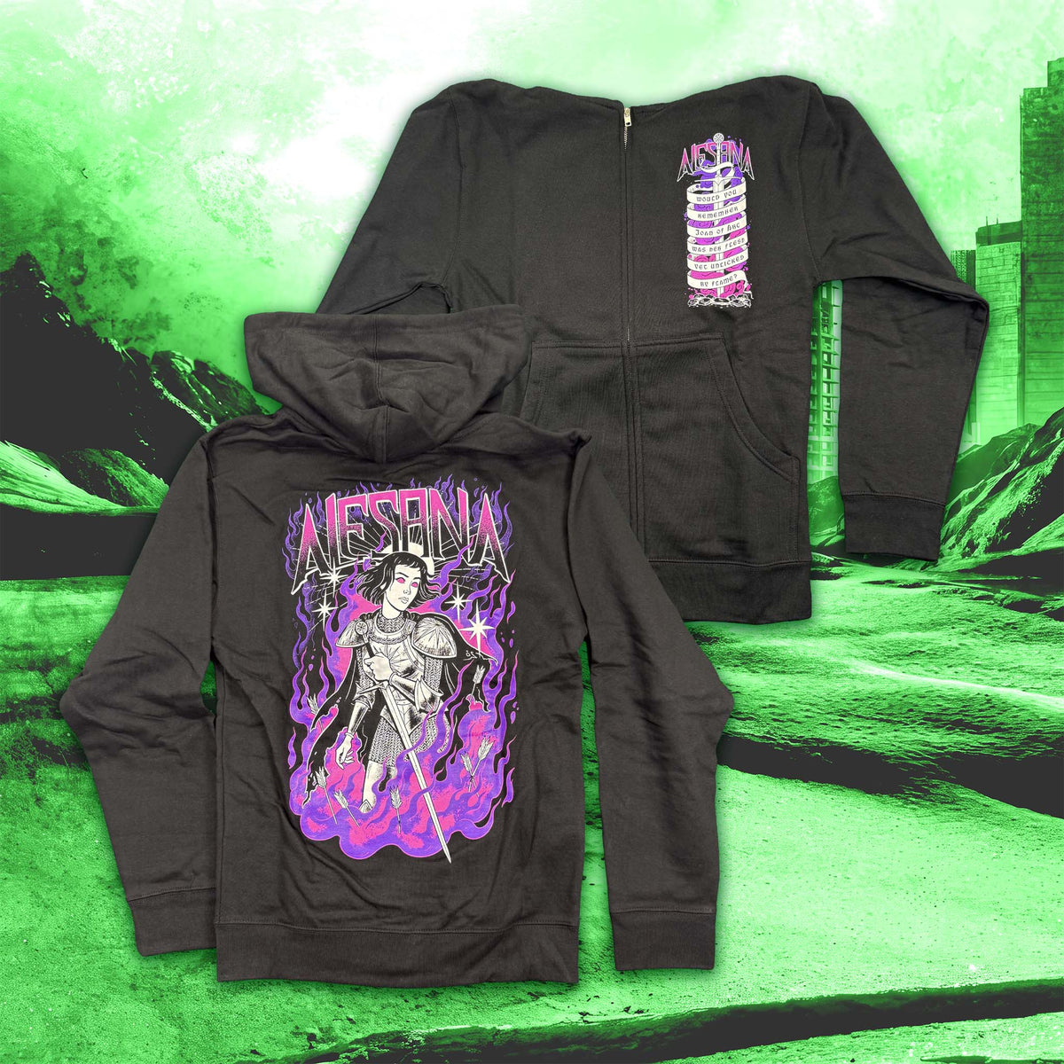 Joan of Arc Zip-Up