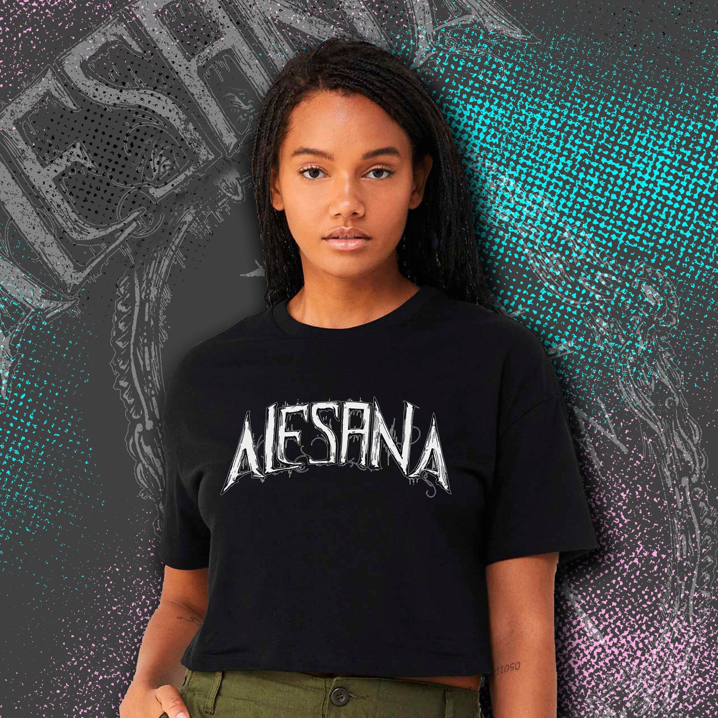 Alesana Logo Crop Top